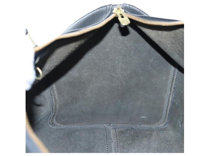 LOUIS VUITTON Epi Keepall 45 Boston Bag Black M42972 LV Auth 191864V Preto - vista 20