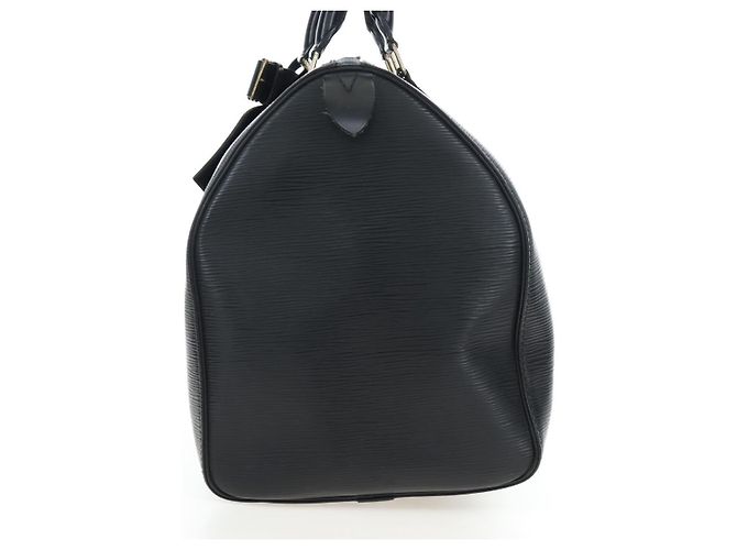 LOUIS VUITTON Epi Keepall 45 Boston Bag Black M42972 LV Auth 191864V Preto - vista 3