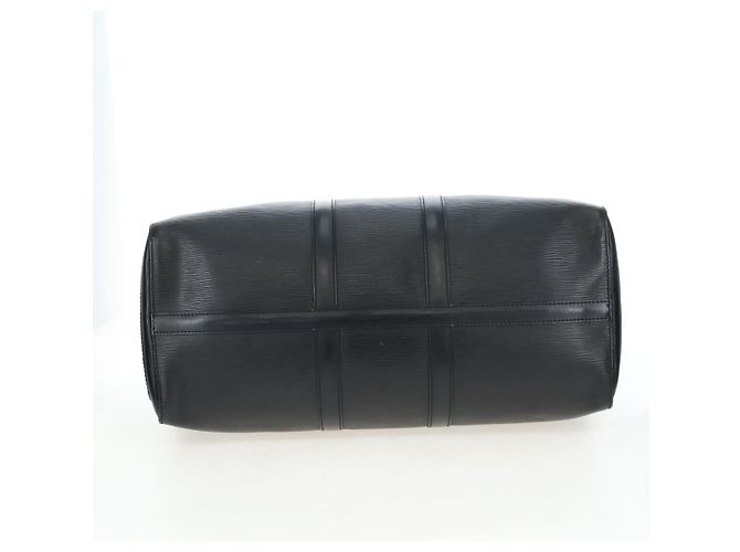 LOUIS VUITTON Epi Keepall 45 Boston Bag Black M42972 LV Auth 191864V Preto - vista 5