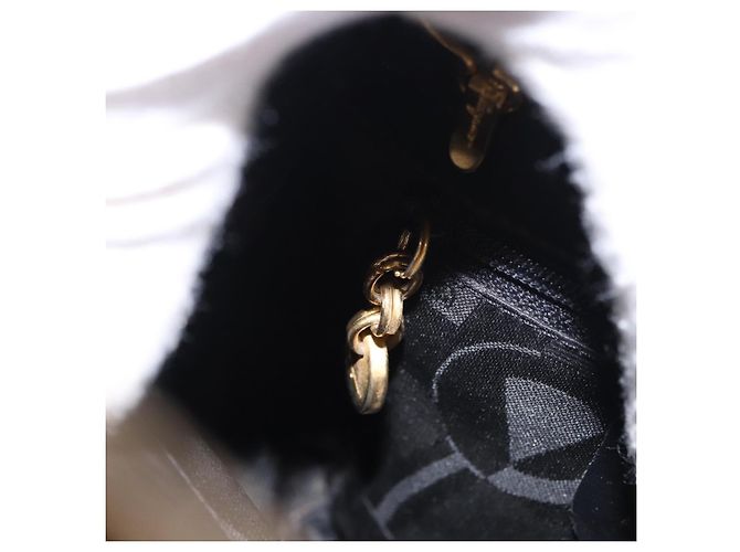 Borsa Salvatore Ferragamo Vala Canvas 2way Nera Oro Auth 193549 Nero D'oro - vista 21