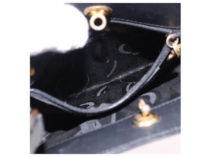 Borsa Salvatore Ferragamo Vala Canvas 2way Nera Oro Auth 193549 Nero D'oro - vista 22