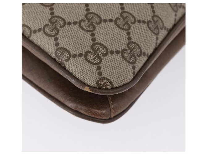Borsa a tracolla GUCCI GG Supreme PVC Beige Oro Auth ki6747 D'oro - vista 17