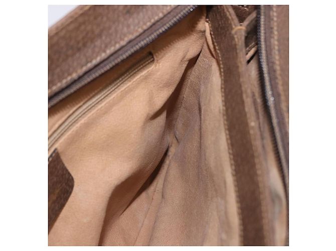 Borsa a tracolla GUCCI GG Supreme PVC Beige Oro Auth ki6747 D'oro - vista 21