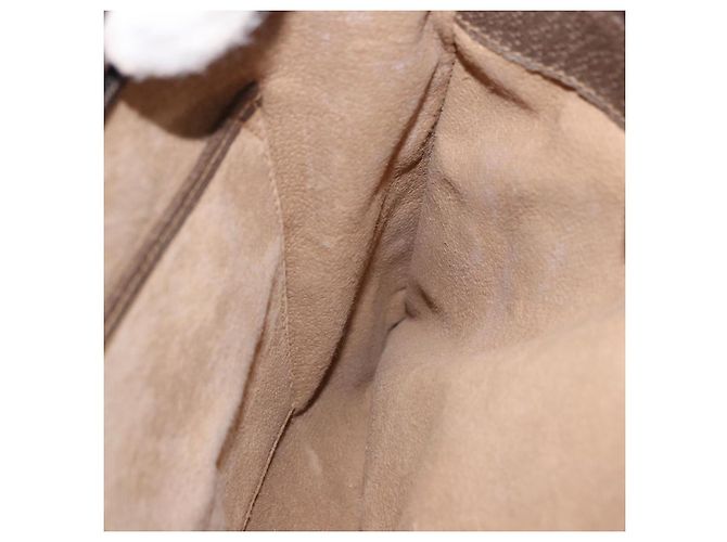 Borsa a tracolla GUCCI GG Supreme PVC Beige Oro Auth ki6747 D'oro - vista 25