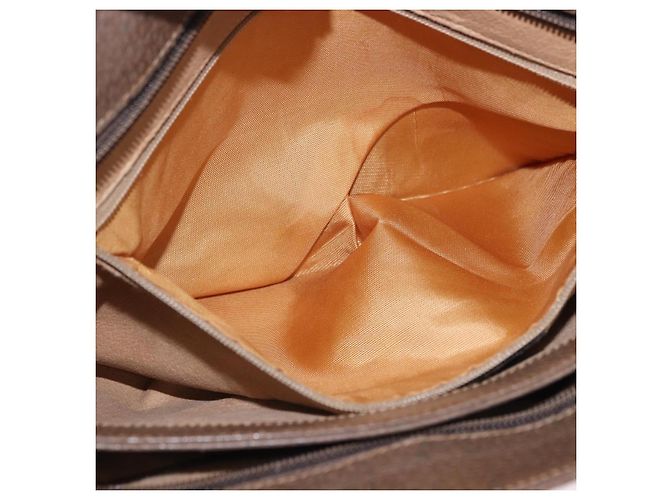Borsa a tracolla GUCCI GG Supreme PVC Beige Oro Auth ki6747 D'oro - vista 27