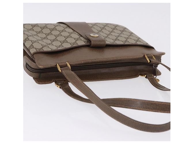 Borsa a tracolla GUCCI GG Supreme PVC Beige Oro Auth ki6747 D'oro - vista 6