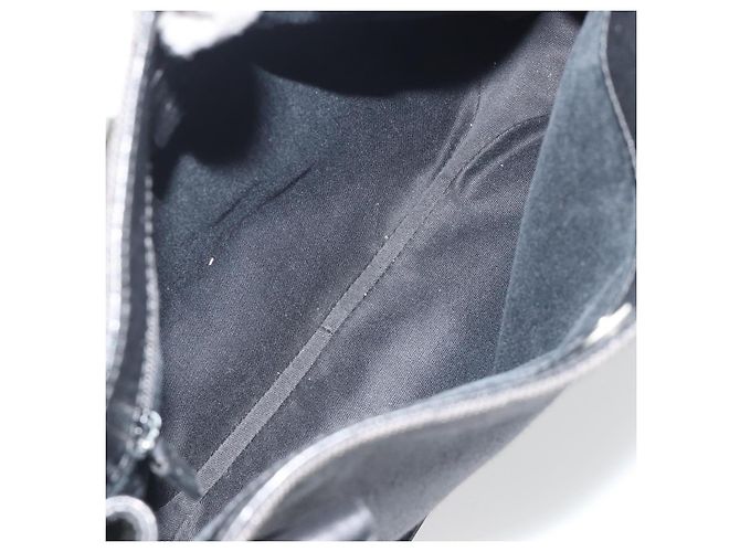 Borsa a Spalla GUCCI GG Canvas Nera 101971 Auth ep15619 Nero - vista 10
