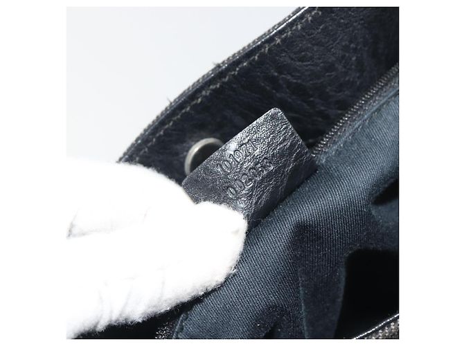 Borsa a Spalla GUCCI GG Canvas Nera 101971 Auth ep15619 Nero - vista 12