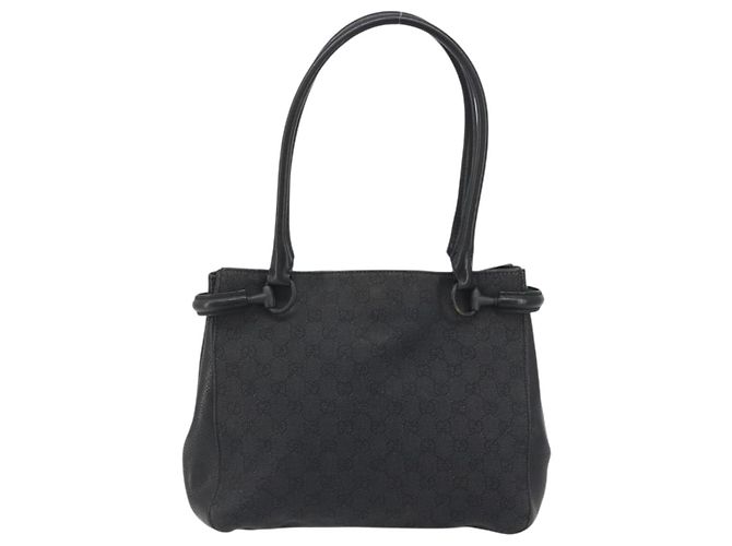 Borsa a Spalla GUCCI GG Canvas Nera 101971 Auth ep15619 Nero - vista 13