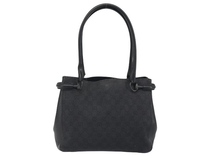 Borsa a Spalla GUCCI GG Canvas Nera 101971 Auth ep15619 Nero - vista 2