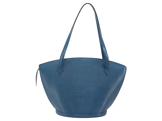 LOUIS VUITTON Epi Saint Jacques Borsa a Spalla Blu M52275 Auth ep15342 - vista 2