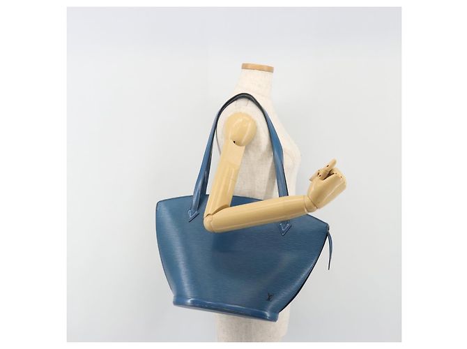 LOUIS VUITTON Epi Saint Jacques Borsa a Spalla Blu M52275 Auth ep15342 - vista 23