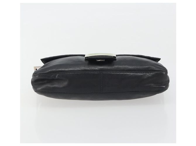 FENDI Mamma Baguette Schultertasche aus Leder Schwarz Silber Authentisch yk20676SAM - Ansicht 5