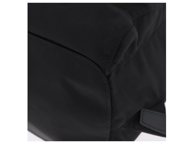 Zaino PRADA Nylon Nero Argento Auth 191867M - vista 16