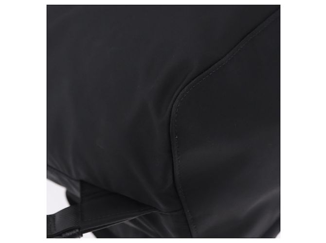 Zaino PRADA Nylon Nero Argento Auth 191867M - vista 17
