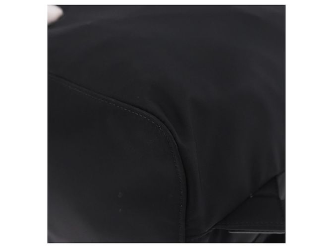 Zaino PRADA Nylon Nero Argento Auth 191867M - vista 18