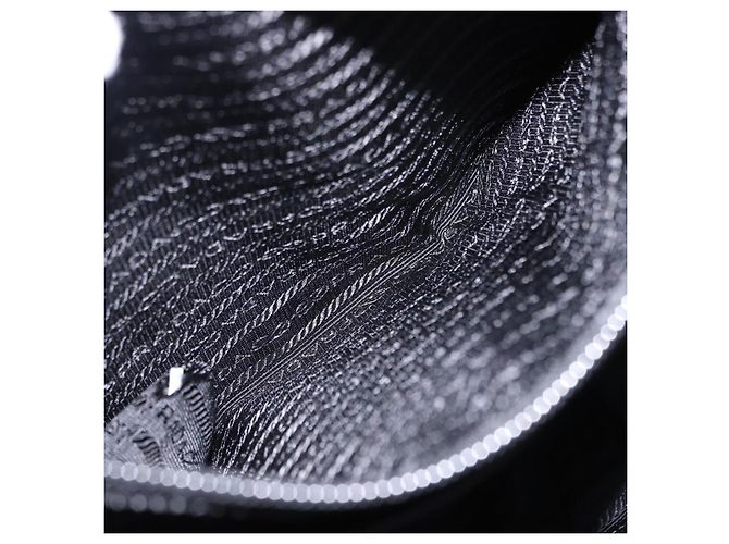 Zaino PRADA Nylon Nero Argento Auth 191867M - vista 29