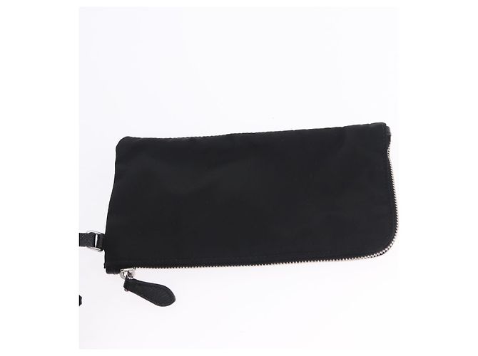 Zaino PRADA Nylon Nero Argento Auth 191867M - vista 32