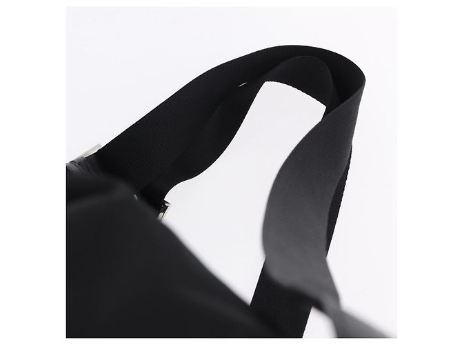 Zaino PRADA Nylon Nero Argento Auth 191867M - vista 9
