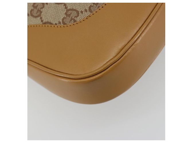 Borsa a Spalla GUCCI GG Canvas Jackie Chain Beige Oro 001-4015 Auth yk20704SAV - vista 17