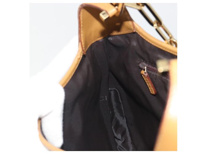 Borsa a Spalla GUCCI GG Canvas Jackie Chain Beige Oro 001-4015 Auth yk20704SAV - vista 21