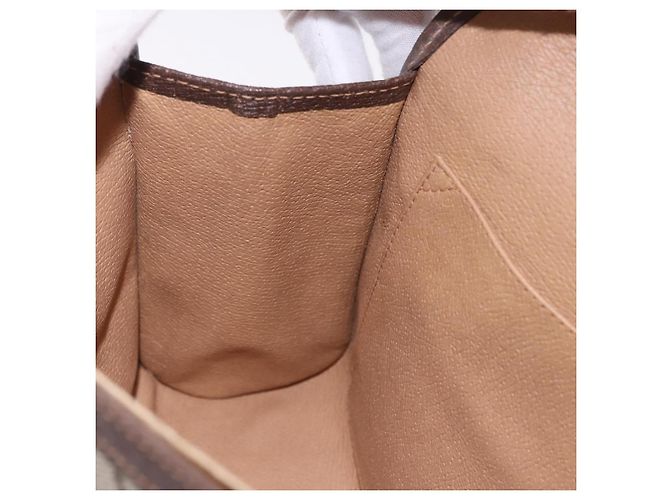 Borsa GUCCI GG Supreme Web Sherry Line in PVC Beige Oro 156 01 030 Auth 193851 D'oro - vista 20