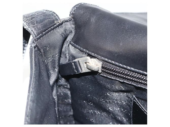Borsa a Spalla BURBERRY in Pelle Argento Nero Auth ep15563 - vista 21