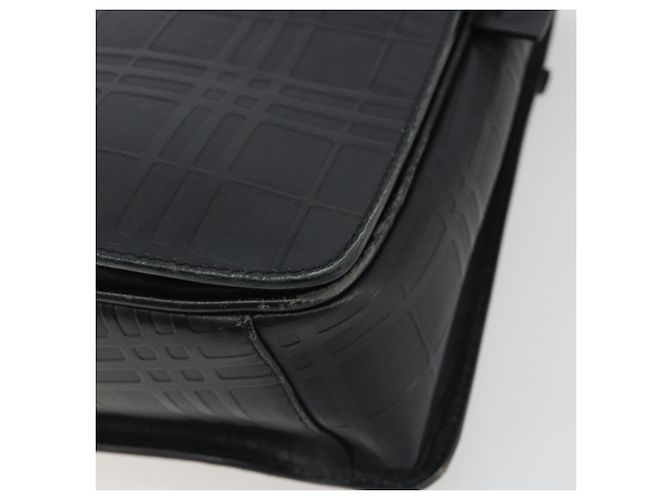 Borsa a Spalla BURBERRY in Pelle Argento Nero Auth ep15563 - vista 9