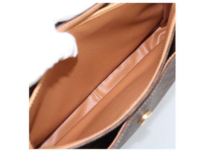 Céline CELINE Macadam Canvas Handtasche PVC Leder Braun Gold Authentisch am12166V Golden - Ansicht 21