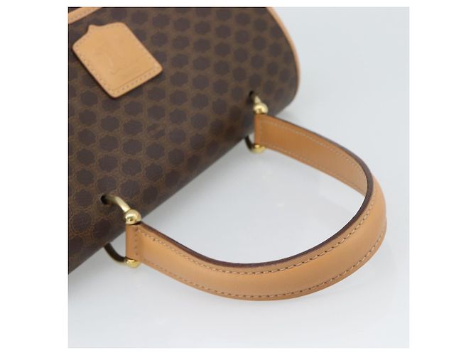 Céline CELINE Macadam Canvas Handtasche PVC Leder Braun Gold Authentisch am12166V Golden - Ansicht 7