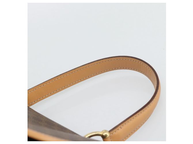 Céline CELINE Macadam Canvas Handtasche PVC Leder Braun Gold Authentisch am12166V Golden - Ansicht 8