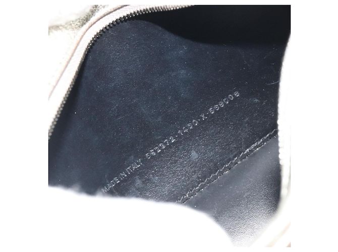 BALENCIAGA Borsa Camera XS Every Day Bag Pelle Argento 552372 Auth bs36305 - vista 12