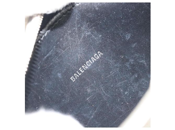 BALENCIAGA Borsa Camera XS Every Day Bag Pelle Argento 552372 Auth bs36305 - vista 19