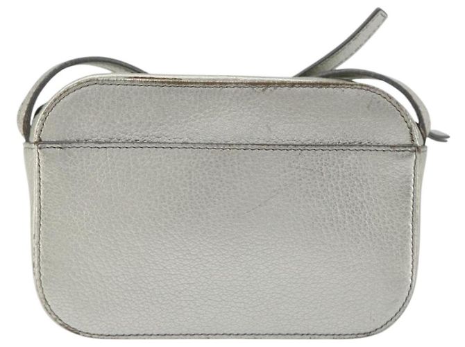 BALENCIAGA Borsa Camera XS Every Day Bag Pelle Argento 552372 Auth bs36305 - vista 2