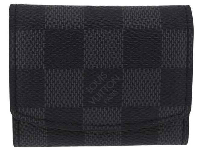 LOUIS VUITTON Damier Grafitte Bouton de Manchette Case Cuff Case LV Auth BA14247 Damier ebene - vista 13