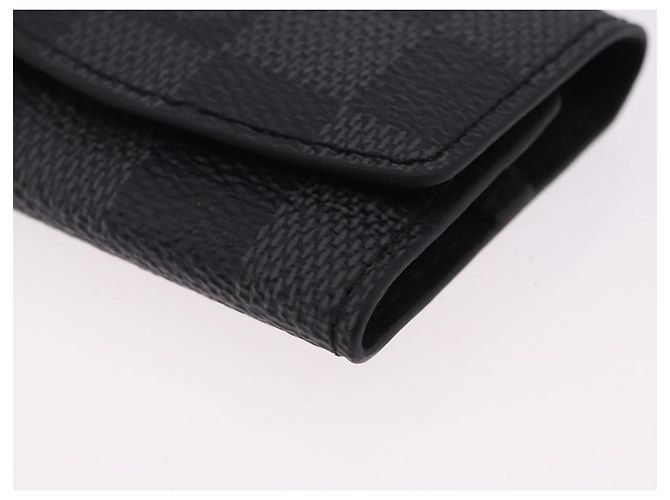 LOUIS VUITTON Damier Grafitte Bouton de Manchette Case Cuff Case LV Auth BA14247 Damier ebene - vista 14