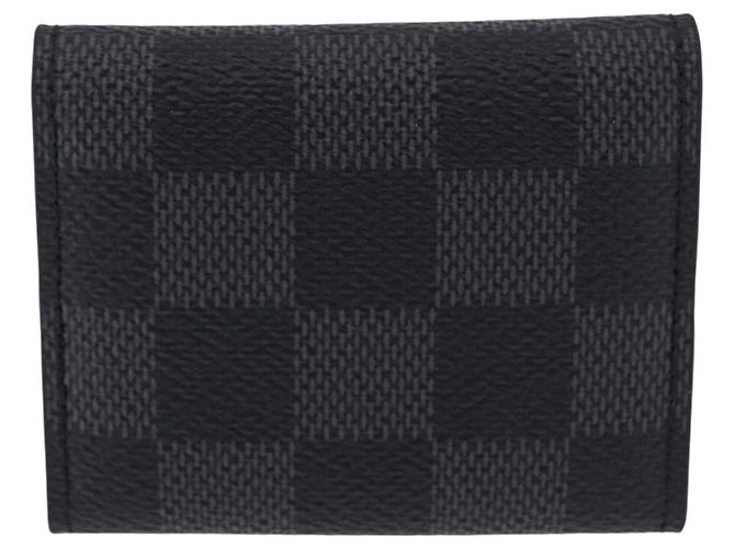 LOUIS VUITTON Damier Grafitte Bouton de Manchette Case Cuff Case LV Auth BA14247 Damier ebene - vista 2