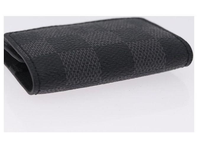 LOUIS VUITTON Damier Grafitte Bouton de Manchette Case Cuff Case LV Auth BA14247 Damier ebene - vista 5
