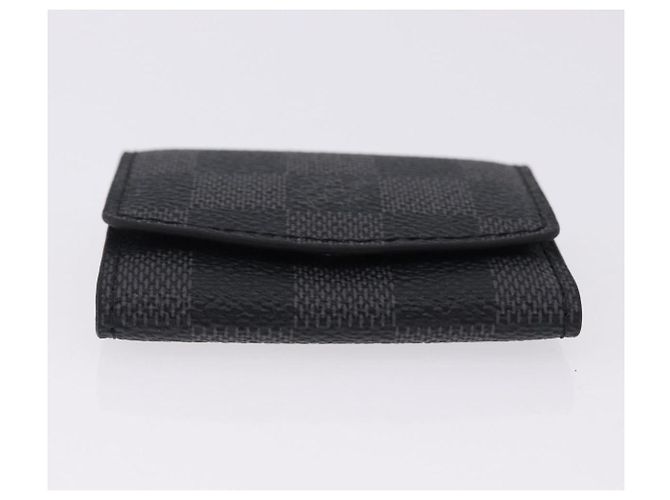 LOUIS VUITTON Damier Grafitte Bouton de Manchette Case Cuff Case LV Auth BA14247 Damier ebene - vista 6