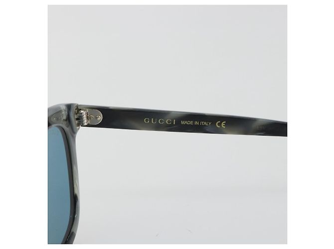 Occhiali da sole GUCCI Plastica Grigio Nero Auth hk3942M Marrone - vista 14