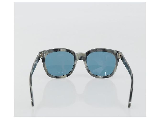 Occhiali da sole GUCCI Plastica Grigio Nero Auth hk3942M Marrone - vista 2