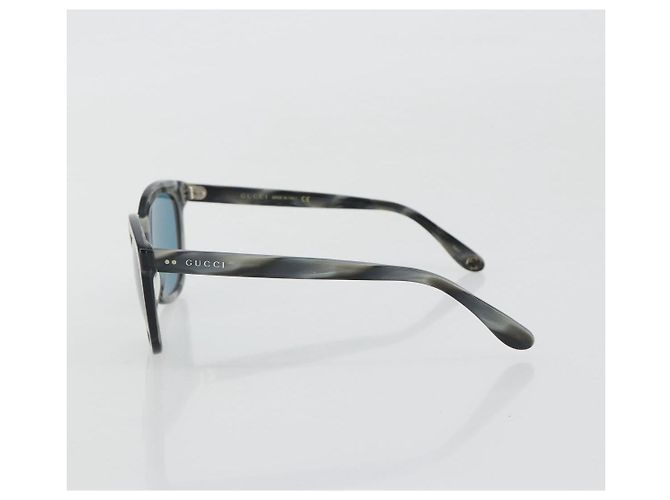 Occhiali da sole GUCCI Plastica Grigio Nero Auth hk3942M Marrone - vista 3