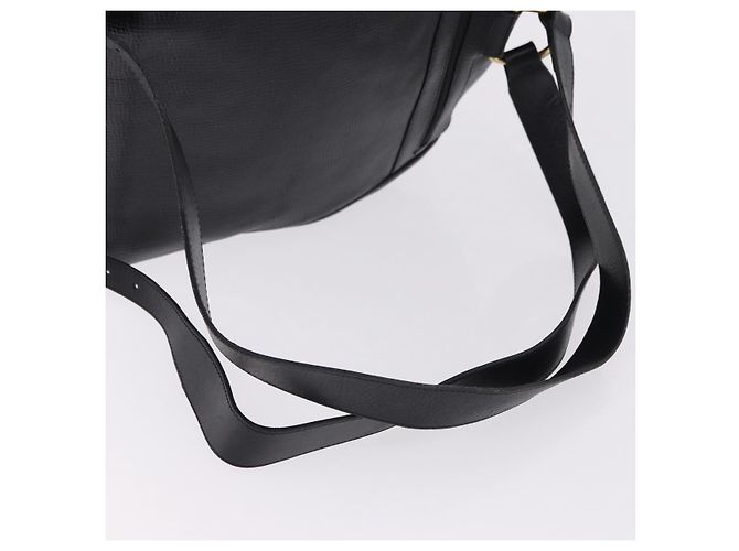 Christian Dior Backpack Leather Black Gold Tone Auth ar14096A - view 7