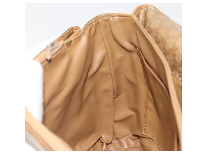 16 Céline Borsa a tracolla CELINE in tela Macadam PVC Beige Oro Auth 194609 D'oro - vista 20