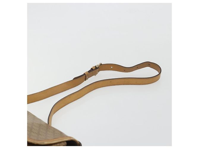 16 Céline Borsa a tracolla CELINE in tela Macadam PVC Beige Oro Auth 194609 D'oro - vista 8
