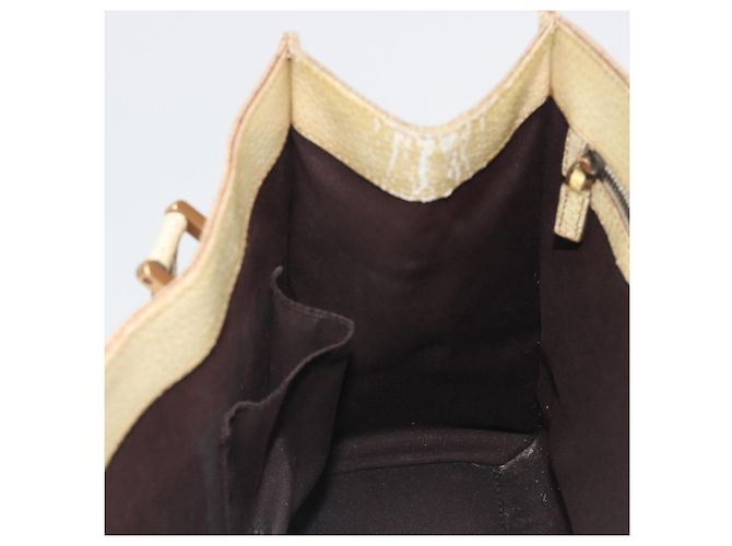 Borsa GUCCI GG Canvas Beige Bronzo 124260 Auth ep15404 - vista 19