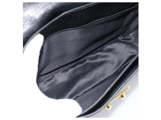 Borsa Miu Miu Ready lock in pelle 2way Nera Oro Auth am12067V Nero D'oro - vista 11