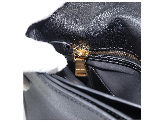 Borsa Miu Miu Ready lock in pelle 2way Nera Oro Auth am12067V Nero D'oro - vista 26