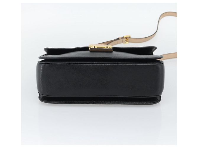 Borsa Miu Miu Ready lock in pelle 2way Nera Oro Auth am12067V Nero D'oro - vista 5