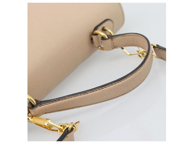 Borsa Miu Miu Ready lock in pelle 2way Nera Oro Auth am12067V Nero D'oro - vista 7